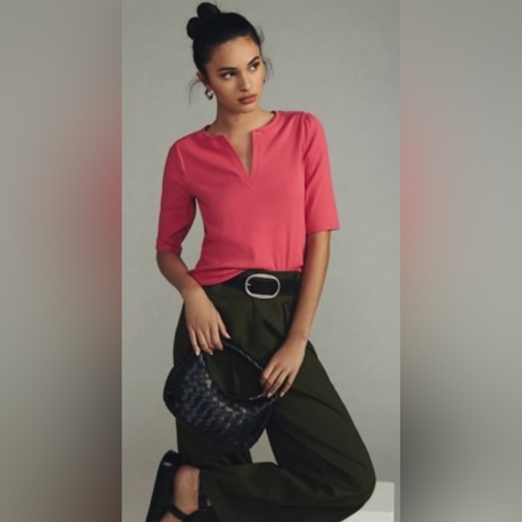 Maeve -Anthropologie Coral Top - Picture 1 of 6